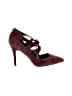 Saks Fifth Avenue Burgundy Heels Size 8 1/2 - photo 1