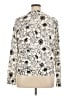 Lands' End 100% Supima Cotton Floral Ivory Pullover Sweater Size XL - photo 2