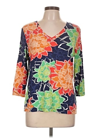 Chico's 3/4 Sleeve T-Shirt (view 1)
