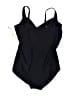 Talbots Solid Black One Piece Swimsuit Size 18 - photo 2