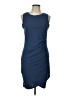 Bobi 100% Cotton Solid Blue Casual Dress Size L - photo 1