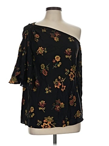 A.L.C. 3/4 Sleeve Silk Top (view 1)