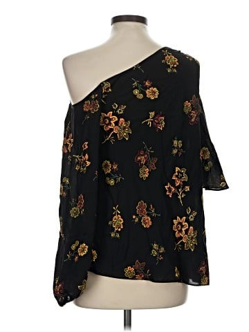 A.L.C. 3/4 Sleeve Silk Top (view 2)