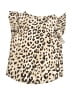 Chaser Animal Print Tan Sleeveless Blouse Size 4 - photo 2