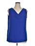 Worthington Blue Sleeveless Blouse Size XL - photo 1