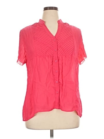NY Collection Short Sleeve Blouse (view 1)