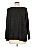 Veronica M. Metallic Black Pullover Sweater Size L - photo 2