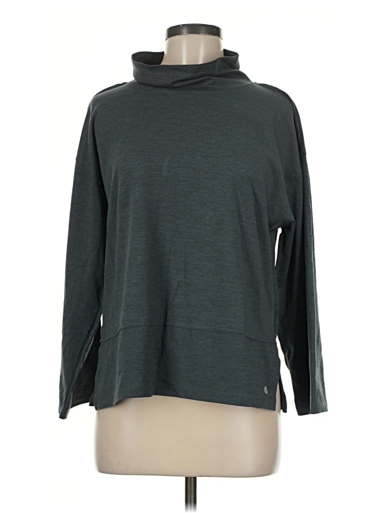 Pre-owned Apana Long Sleeve Turtleneck In Gray