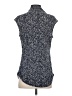 Grayson Blue Sleeveless Button-Down Shirt Size Sm (2) - photo 2