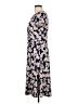 Perceptions Floral Gray Casual Dress Size L - photo 5