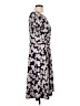 Perceptions Floral Gray Casual Dress Size L - photo 4