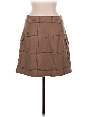 Madewell (Re)sourced Zip-Front Mini Skirt in Windowpane (view 2)