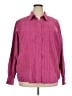Lemon Grass 100% Polyester Polka Dots Pink Long Sleeve Blouse Size 3X - photo 1