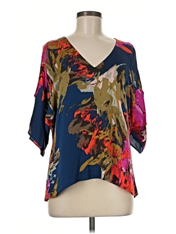 Trina Turk Short Sleeve Silk Top (view 1)