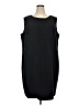 Kasper Solid Black Cocktail Dress Size 24 - photo 1