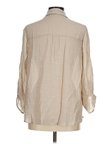 AB Studio 3/4 Sleeve Button-Down Shirt (view 2)