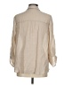 AB Studio Tan 3/4 Sleeve Button-Down Shirt Size M - photo 2