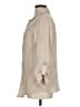 AB Studio Tan 3/4 Sleeve Button-Down Shirt Size M - photo 5