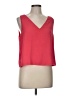 Aqua 100% Polyester Red Sleeveless Blouse Size L - photo 1