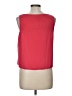 Aqua 100% Polyester Red Sleeveless Blouse Size L - photo 2
