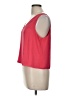 Aqua 100% Polyester Red Sleeveless Blouse Size L - photo 5