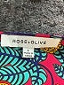 Rose + Olive 100% Polyester Hearts Blue Short Sleeve Blouse Size L - photo 7
