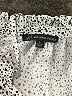 Adrianna Papell Polka Dots Silver Short Sleeve Blouse Size L - photo 4