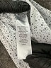 Adrianna Papell Polka Dots Silver Short Sleeve Blouse Size L - photo 5