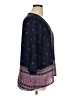 Eyeshadow 100% Polyester Blue 3/4 Sleeve Blouse Size XL - photo 4