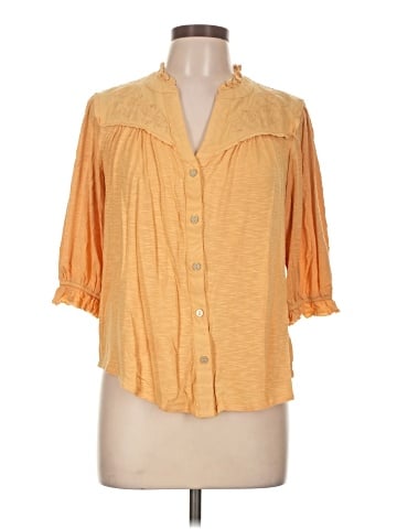 Democracy 3/4 Sleeve Blouse (view 1)