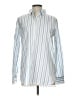Lands' End Stripes Blue Long Sleeve Button-Down Shirt Size 10 - photo 1