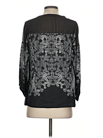 Nanette Lepore Long Sleeve Silk Top (view 2)