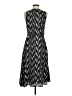 Ann Taylor 100% Polyester Chevron-herringbone Black Casual Dress Size 4 - photo 2