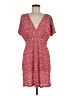 MNG 100% Polyester Print Red Casual Dress Size 6 - photo 1