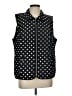 Chico's 100% Polyester Polka Dots Black Vest Size Lg (2) - photo 1