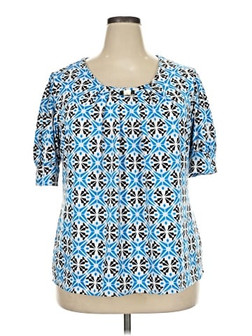 Notations Short Sleeve Blouse (view 1)
