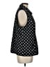 Chico's 100% Polyester Polka Dots Black Vest Size Lg (2) - photo 4