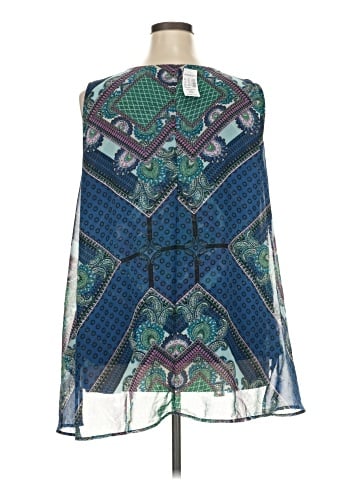 Roz & Ali Sleeveless Blouse (view 2)
