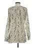 Johnny Was 100% Silk Ivory Long Sleeve Silk Top Size S - photo 2