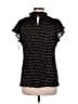Adrianna Papell 100% Polyester Black Short Sleeve Blouse Size M - photo 2