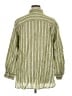 Lands' End 100% Linen Stripes Green Long Sleeve Button-Down Shirt Size 1X - photo 2