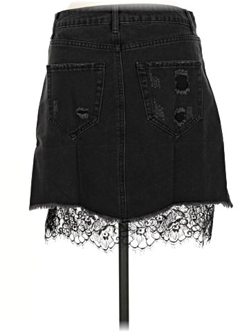 Romeo & Juliet Couture Denim Skirt (view 2)