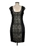 Sangria 100% Polyester Graphic Black Cocktail Dress Size 8 Petite - photo 2