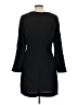 Aqua 100% Polyester Solid Black Casual Dress Size L - photo 2