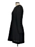 Aqua 100% Polyester Solid Black Casual Dress Size L - photo 5