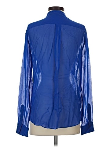 BCBGMAXAZRIA Long Sleeve Silk Top (view 2)