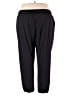 Peace Love World Solid Black Active Pants Size 2X - photo 2