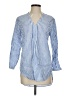 L.L.Bean 100% Linen Stripes Blue 3/4 Sleeve Button-Down Shirt Size S - photo 1