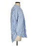 L.L.Bean 100% Linen Stripes Blue 3/4 Sleeve Button-Down Shirt Size S - photo 4