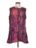 Susan Graver 100% Polyester Purple Sleeveless Blouse Size L - photo 1